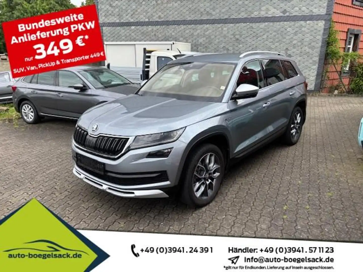 Skoda Kodiaq 1.4 TSI SCOUT 4x4+LED+AHK+AMUNDSEN+1.HAND Серый - 1