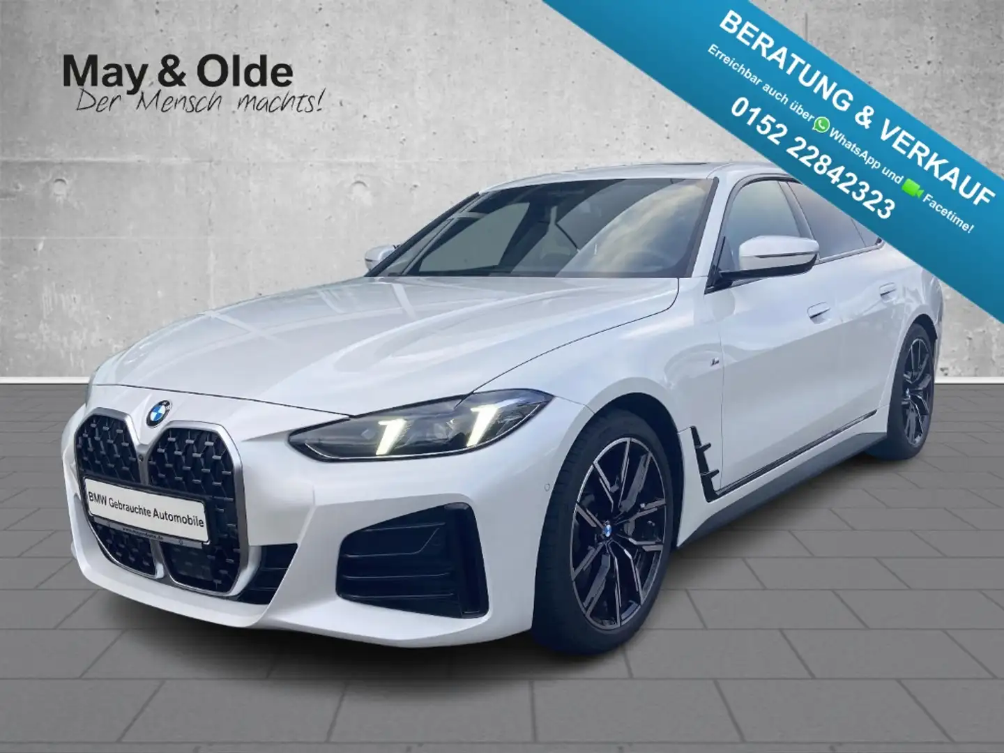 BMW 430 Gran Coupe i xDrive M Sport Navi 360 LED ACC PA Weiß - 1