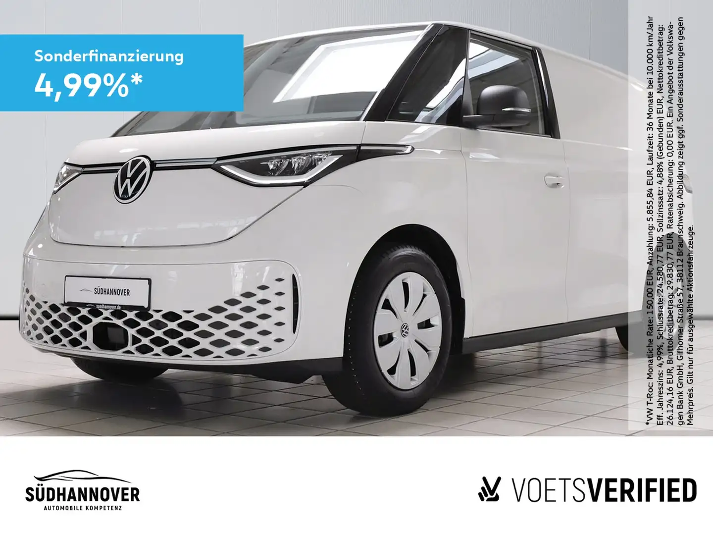 Volkswagen ID. Buzz ID.BUZZ Cargo AHK+ALLWETTER+RFK+TRENNWAND FENSTE Blanco - 1