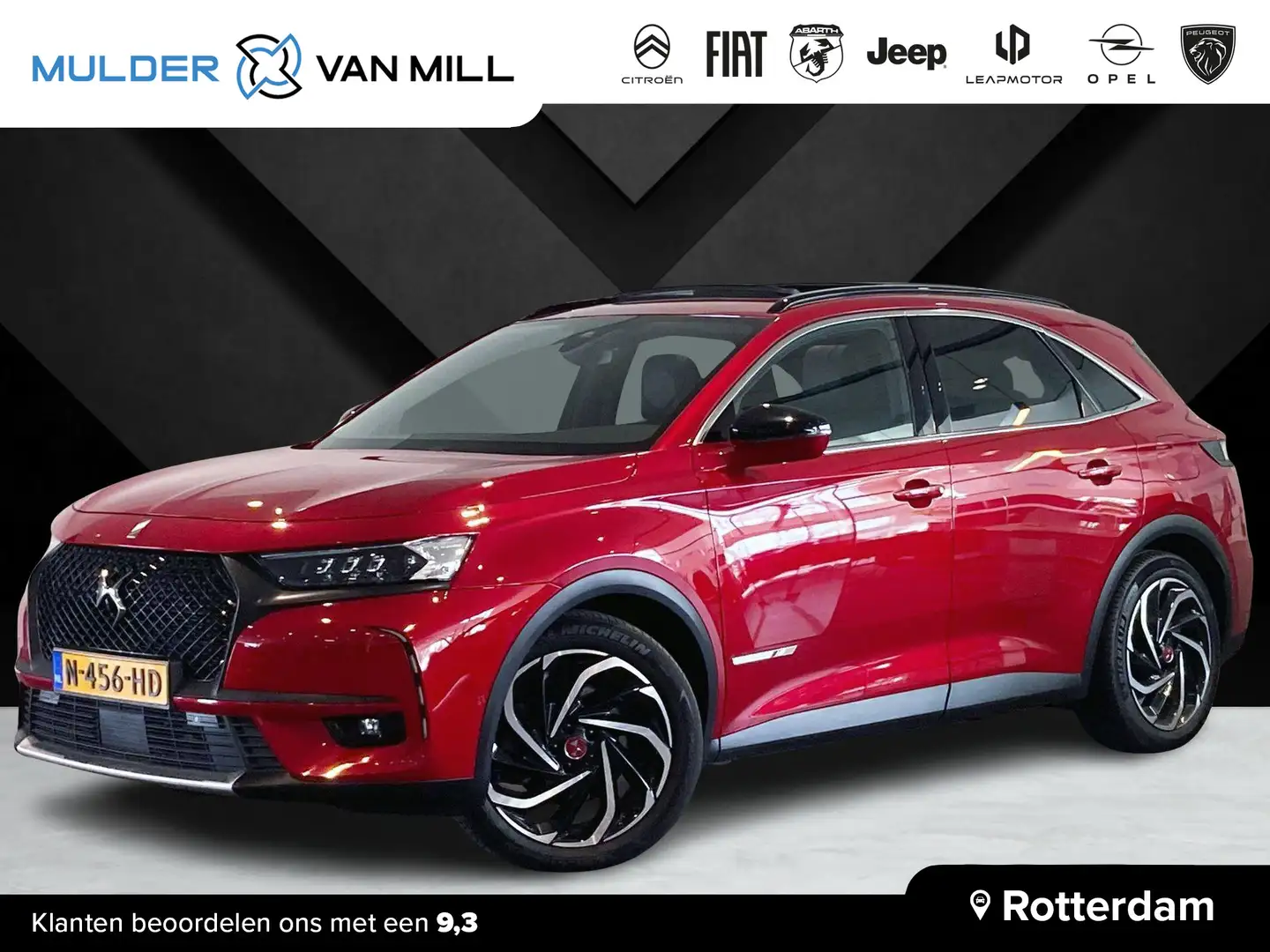 DS Automobiles DS 7 Crossback Performance Line+ e-Tense 1.6 Turbo Hybrid4 300pk Rood - 1