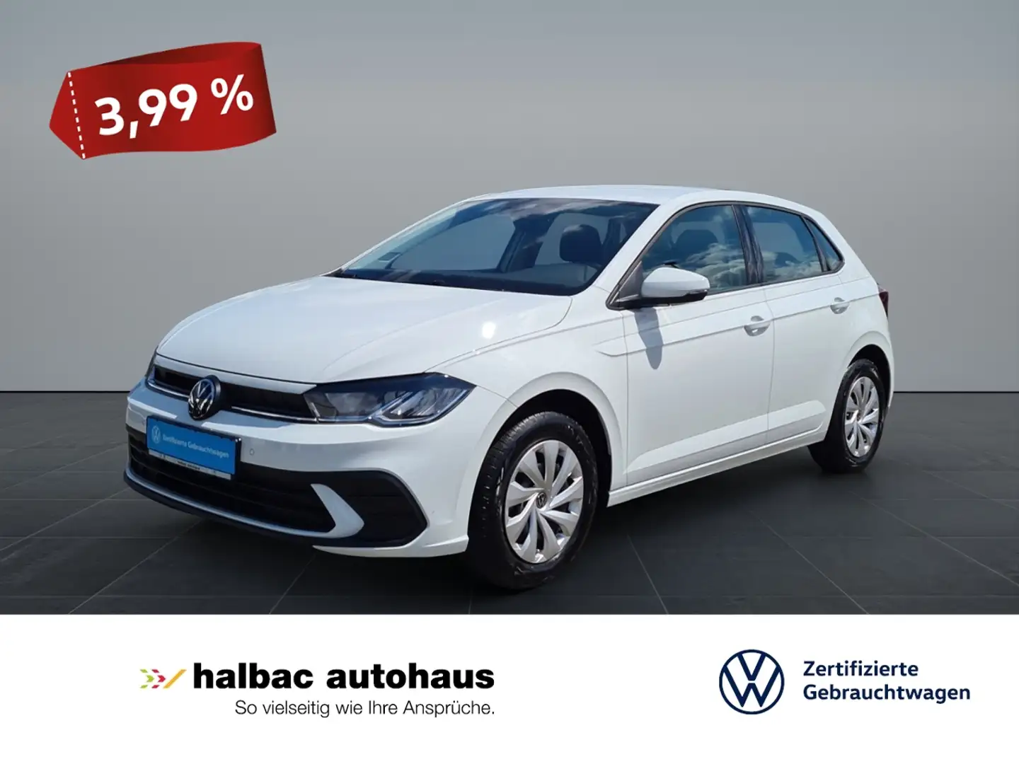Volkswagen Polo 1.0 +WR+PDC+SHZ+APPCONN+CLIMATR+LED+DIGITALCOCK Weiß - 1