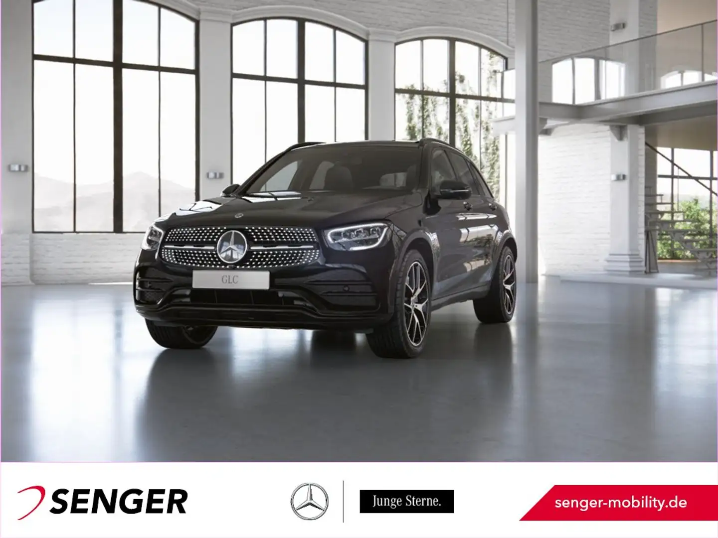 Mercedes-Benz GLC 400 d 4M AMG Night Pano MBUX AHK 360°-Kamera Negro - 1