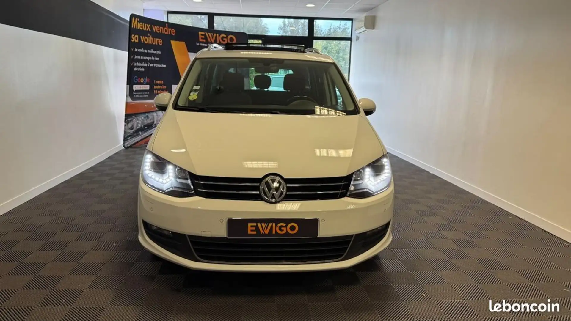 Volkswagen Sharan 2.0 TDI 150 BLUEMOTION CONNECT DSG BVA Blanc - 2