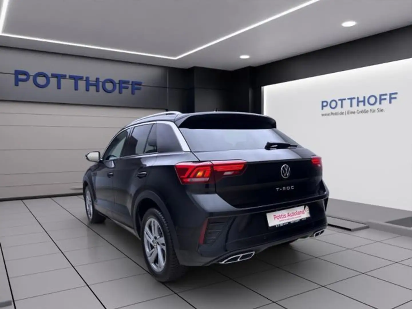 Volkswagen T-Roc 1.5 TSI DSG R-LINE NAVI AHK KAMERA KLIMA Schwarz - 2