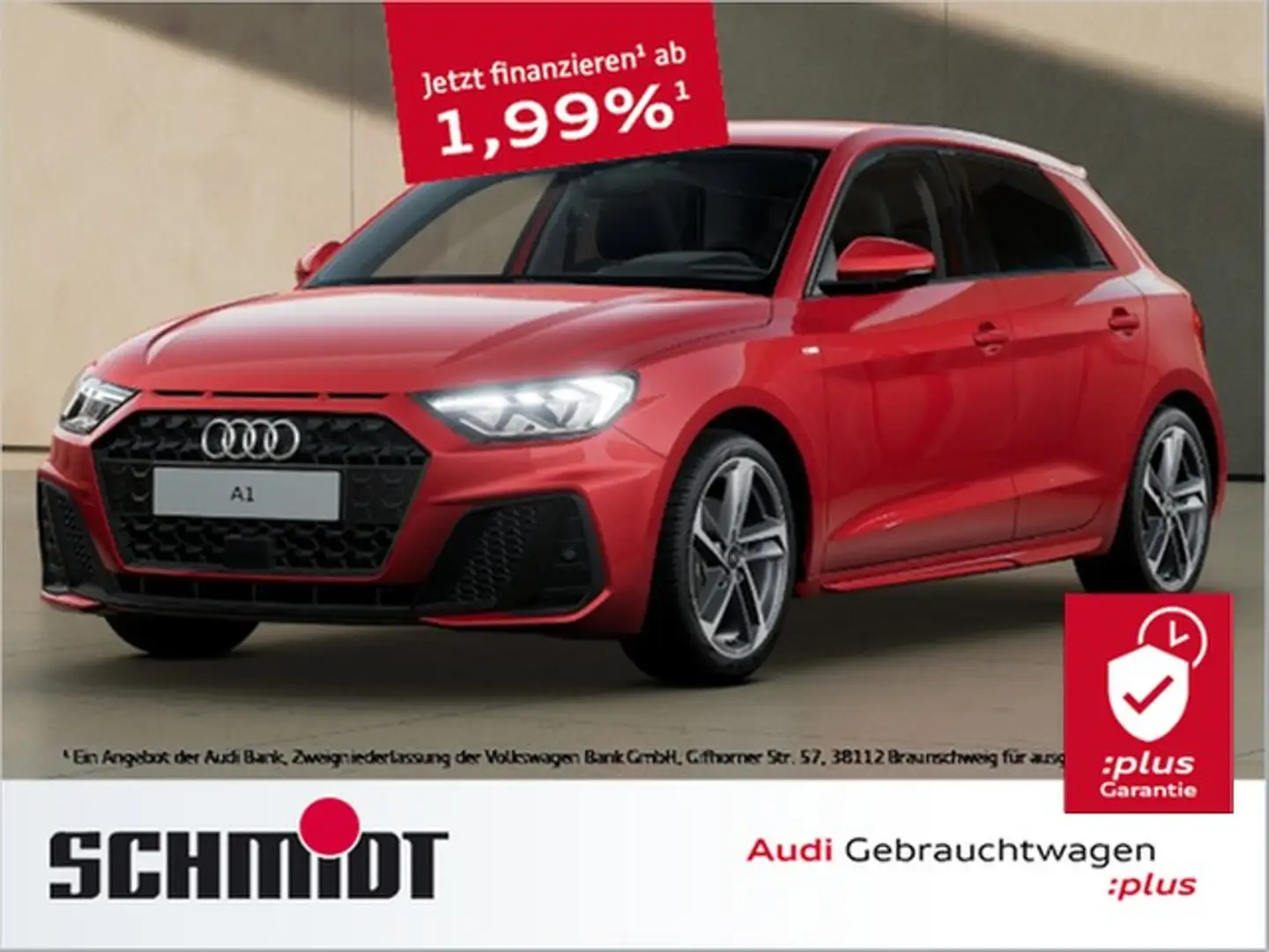 Audi A1 Sportback 35 TFSI S line LM17 LED Navi+ Kamera ... Rot - 1