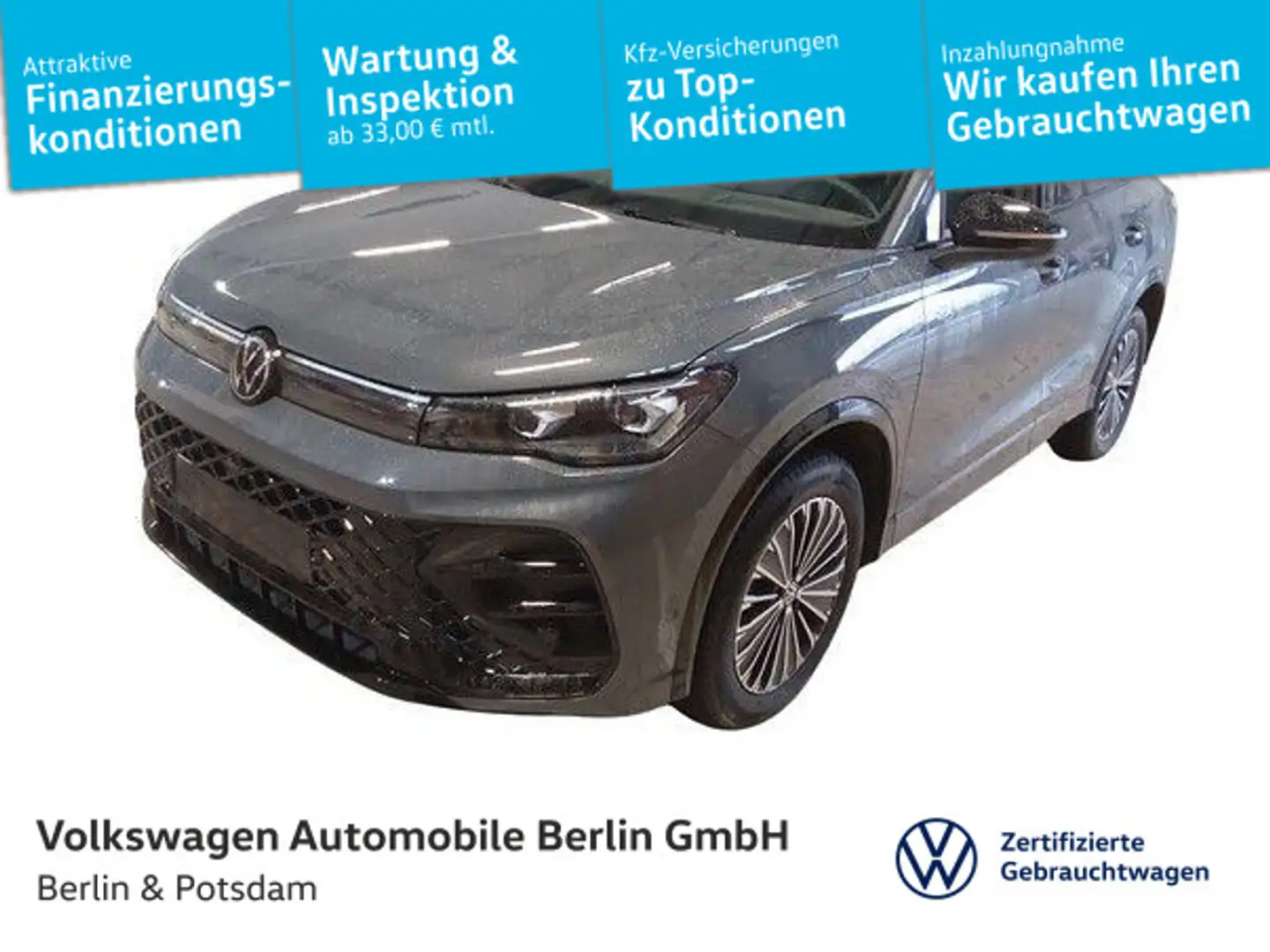 Volkswagen Tiguan 2.0TDI DSG R-Line 4x4 NAVI AHK MATRIX Hea Grau - 1