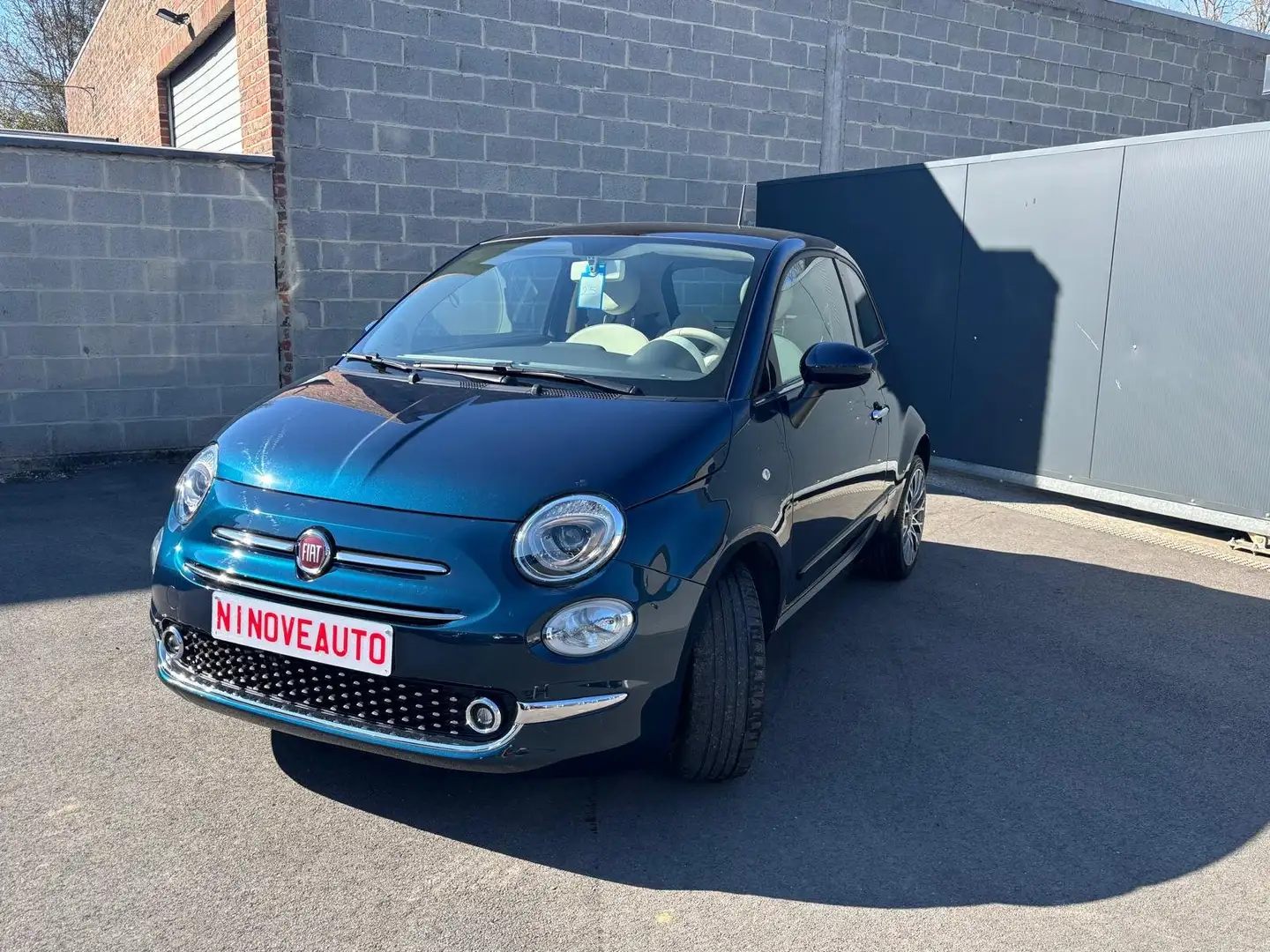 Fiat 500 1.2i Pop Star*PANO AIRCO BT PARKSENSOR ALU VELGEN Blauw - 2