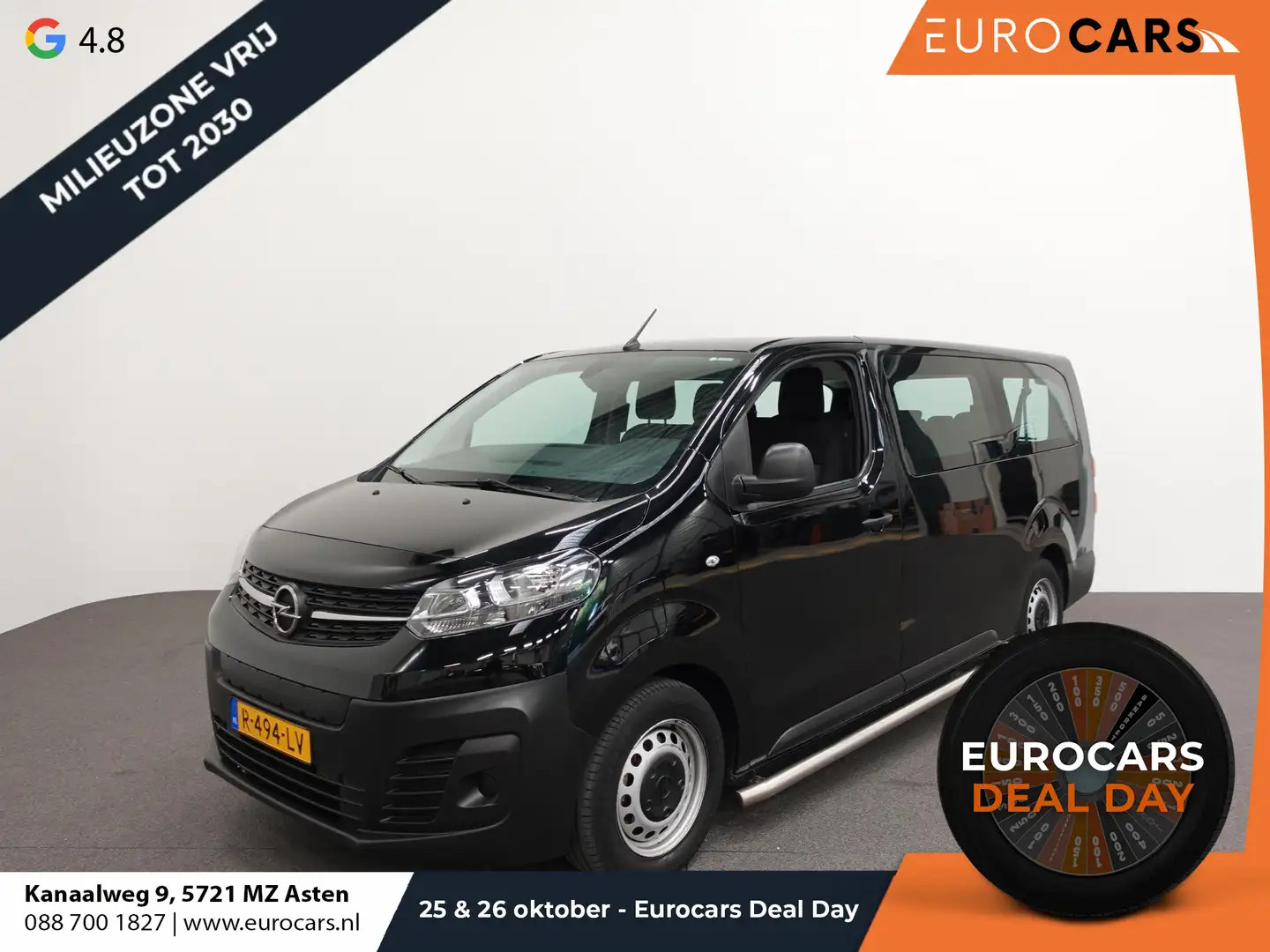 Opel Vivaro-e Combi L3H1 75 kWh Vivaro-e Combi 75-kWh L3H1 9-per Noir - 1