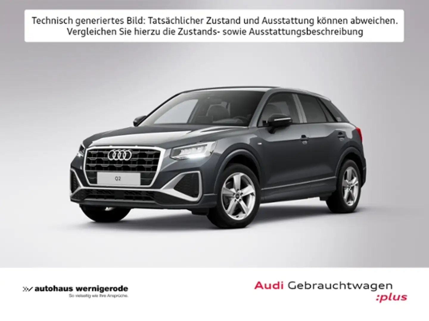 Audi Q2 S line 35TFSI S tronic *AHK*Klima*GRA*LED* Grau - 1
