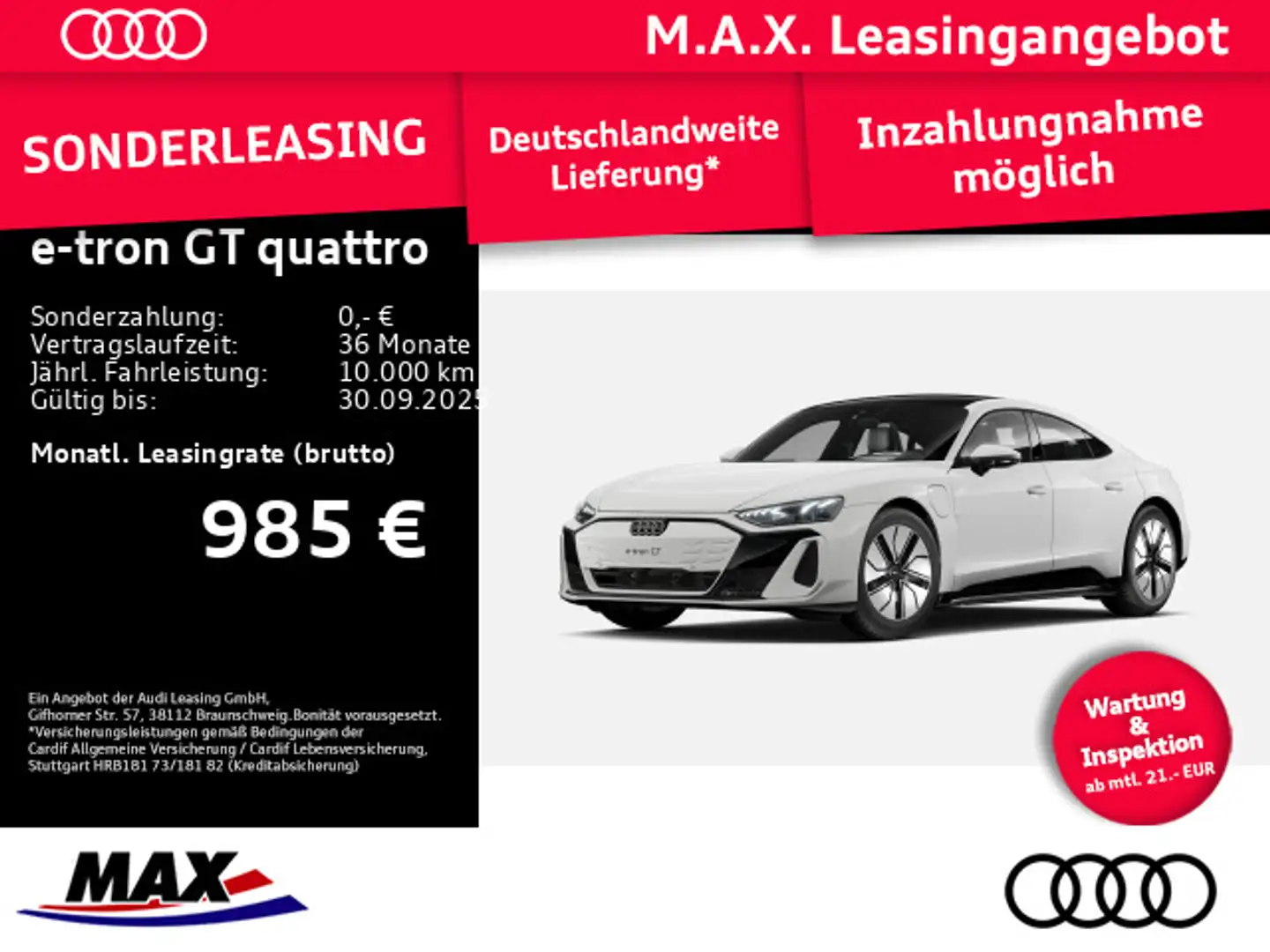 Audi e-tron GT 370 kW #FREI-KONFIGURIERBAR# Weiß - 1