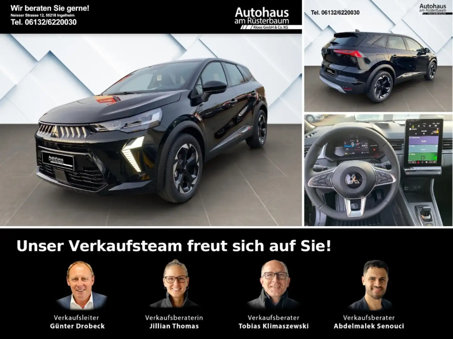 Mitsubishi Grandis 1.3T Diam. PLUS 7DCT Gar. Navi LED Apple CarPlay A Schwarz - 1