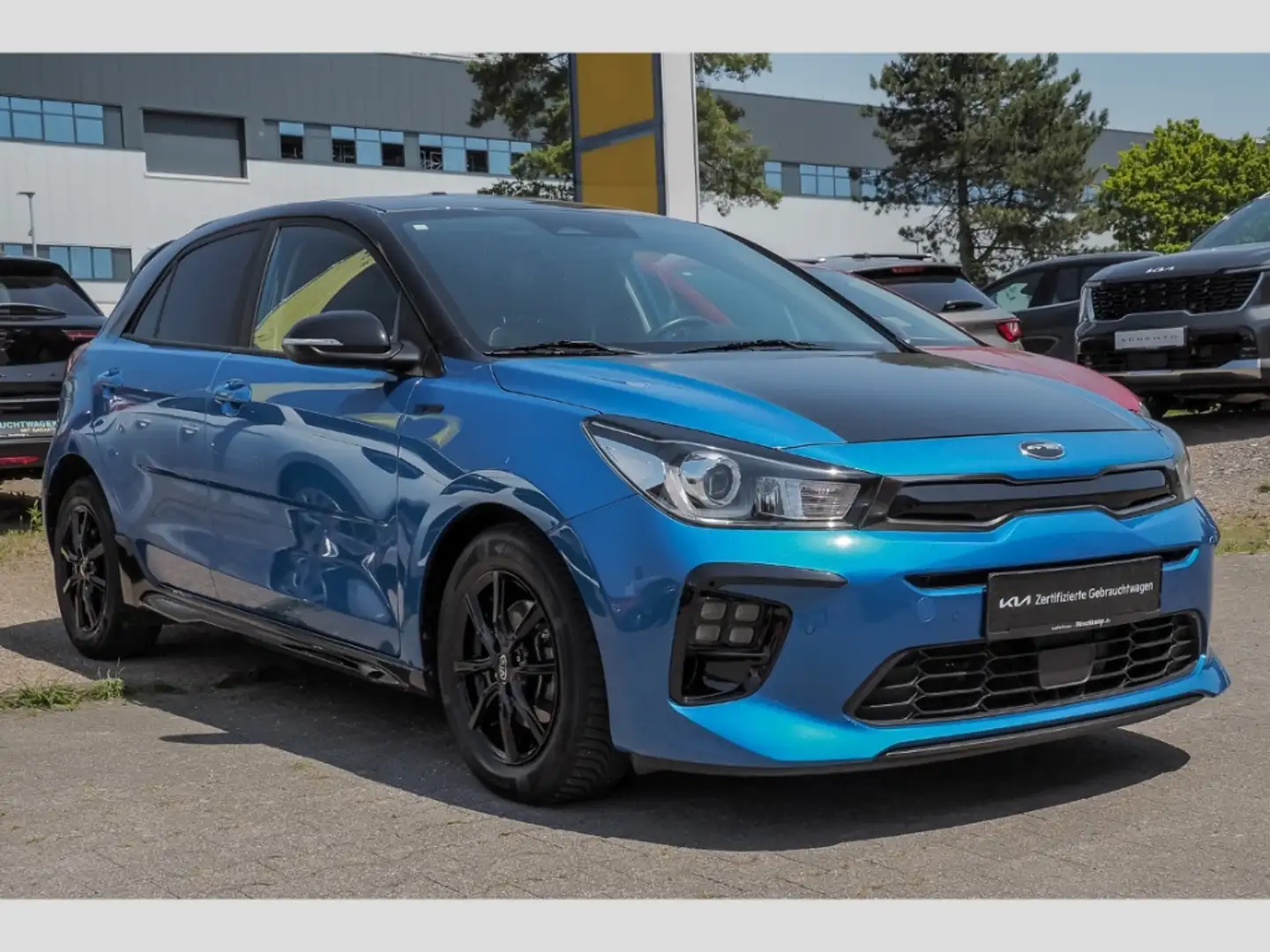 Kia Rio GT-Line 1.0 T-GDI Voll-LED Navi RückKam Schiebedac Blau - 2