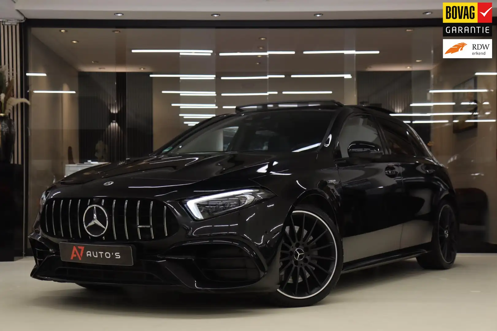 Mercedes-Benz A 45 AMG 4MATIC+ PANO/HUD/BUR/CAM/AMGSTUUR/VOL Noir - 1