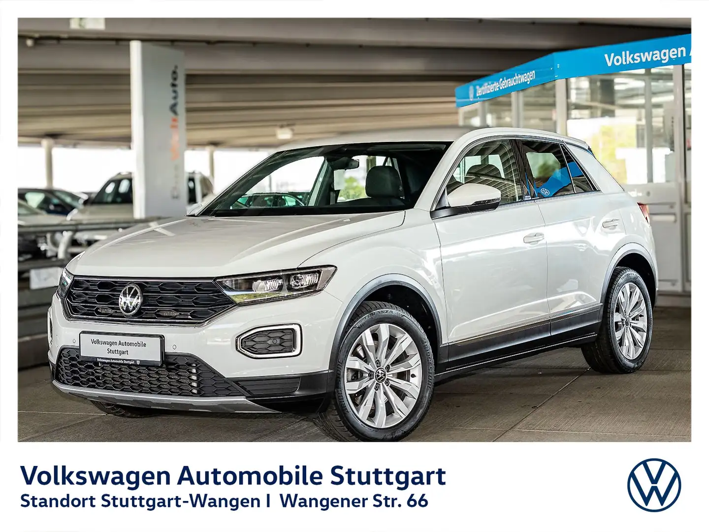 Volkswagen T-Roc Sport 2.0 TDI DSG Navi LED ACC PDC SHZ Weiß - 1