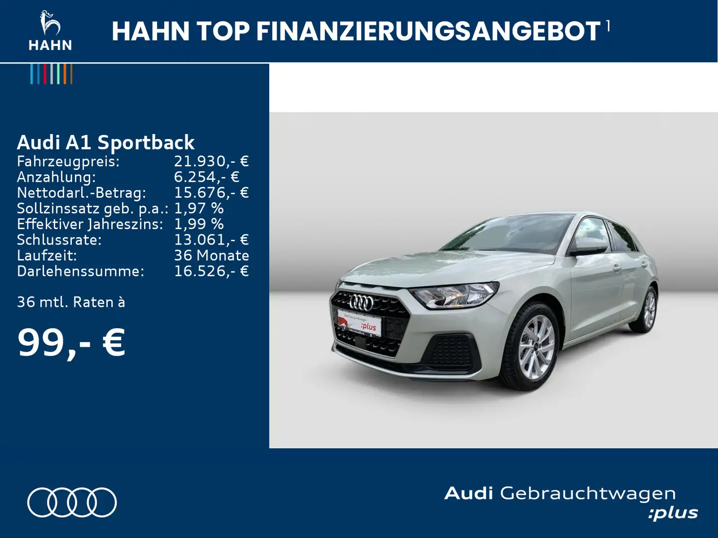Audi A1 adv 25TFSI Smartphone Interface Argent - 2