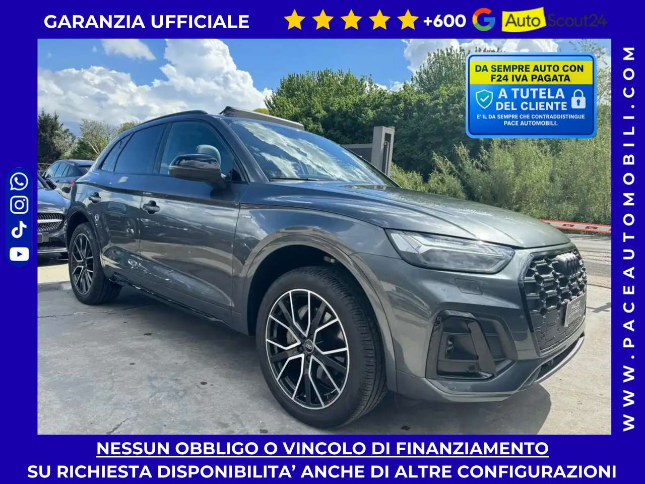 Audi Q5 40D SLINE S-LINE S LINE SLINE TETTO KAMERA BLACK