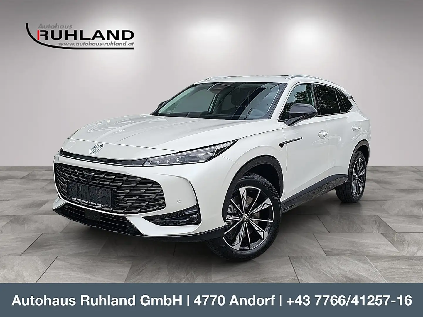 MG HS HEV+ Luxury Aut. Blanc - 1