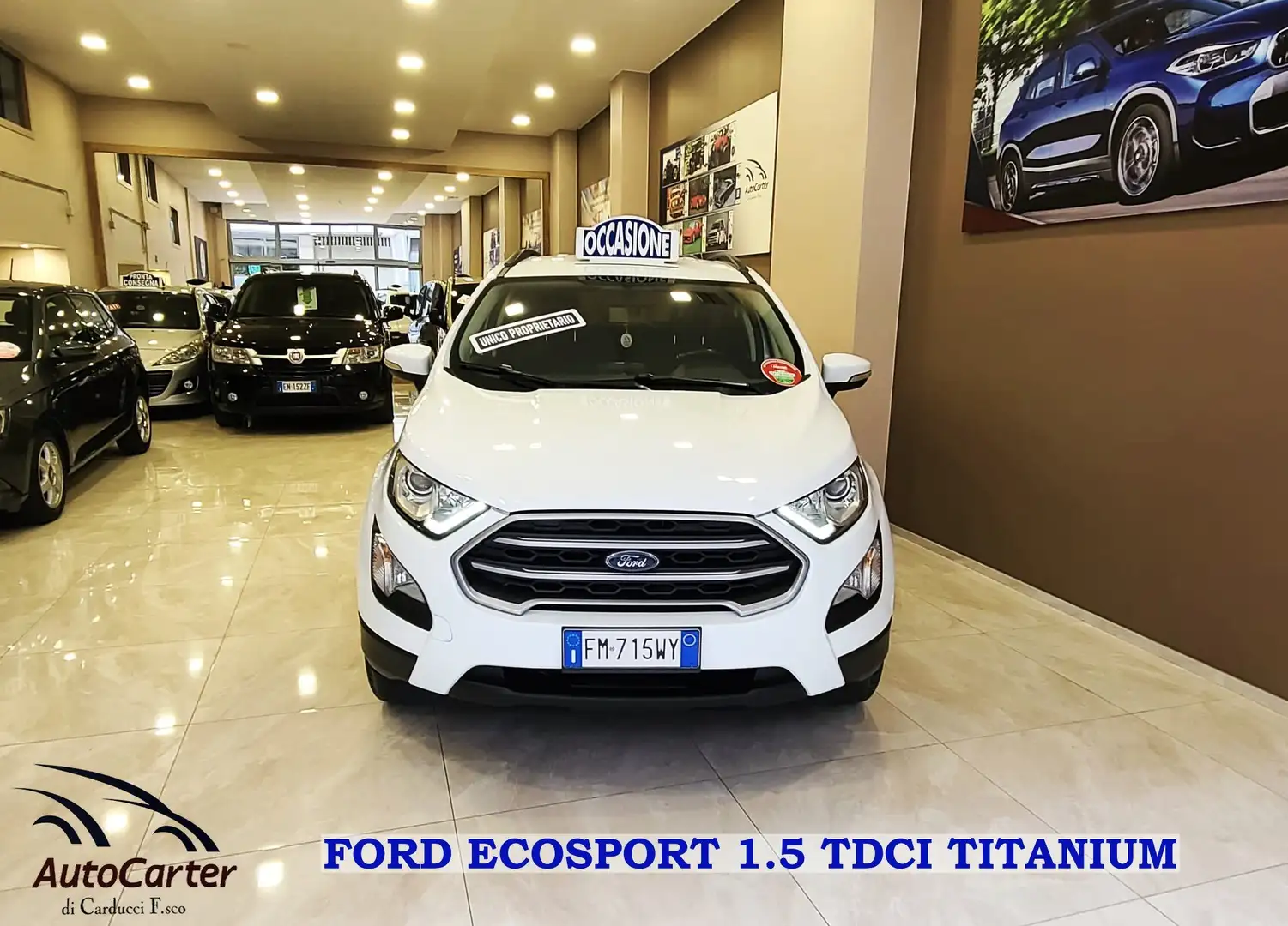 Ford EcoSport 1.5 tdci 100CV Titanium**PARI AL NUOVO** Blanc - 2