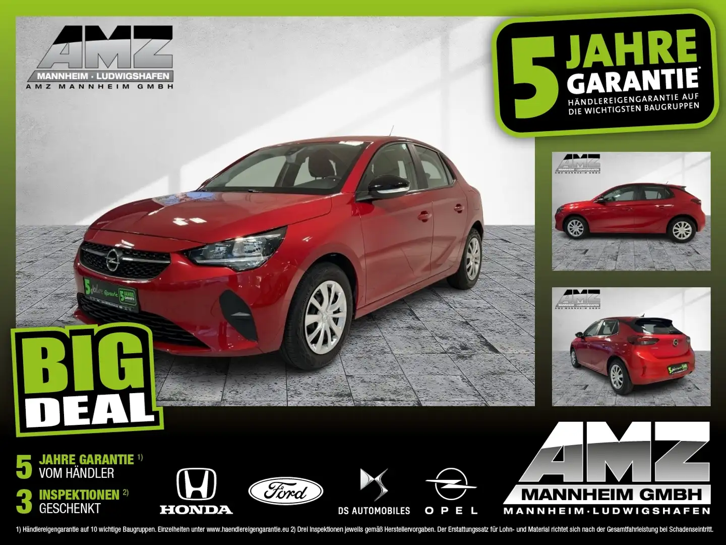 Opel Corsa F 1.2 Edition SpurH Rouge - 1