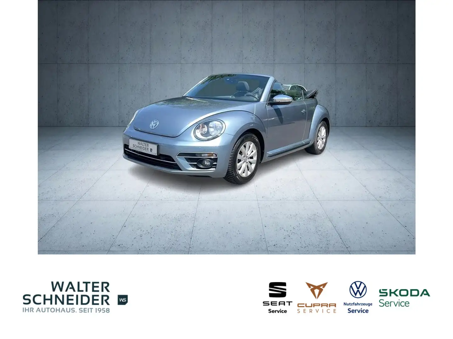 Volkswagen Beetle Cabriolet 1.2 TSI  Design Sitzhzg. Navi T Синій - 1