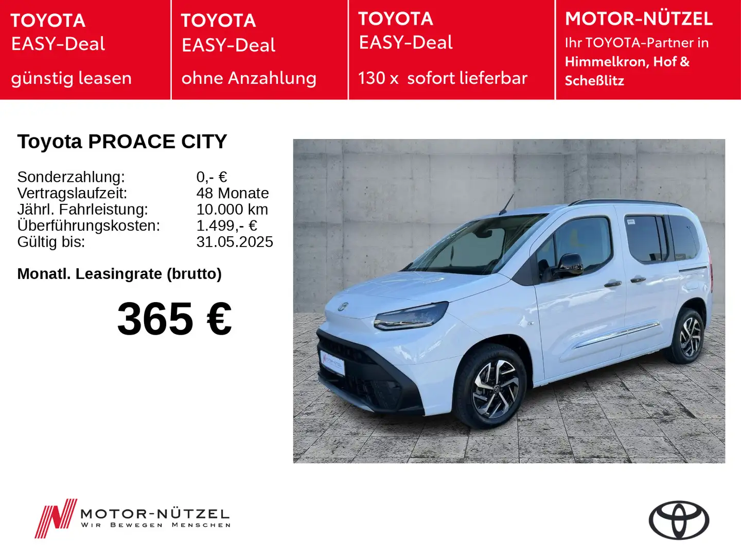 Toyota Proace City Proace City Verso Elektro Teamplayer Weiß - 1