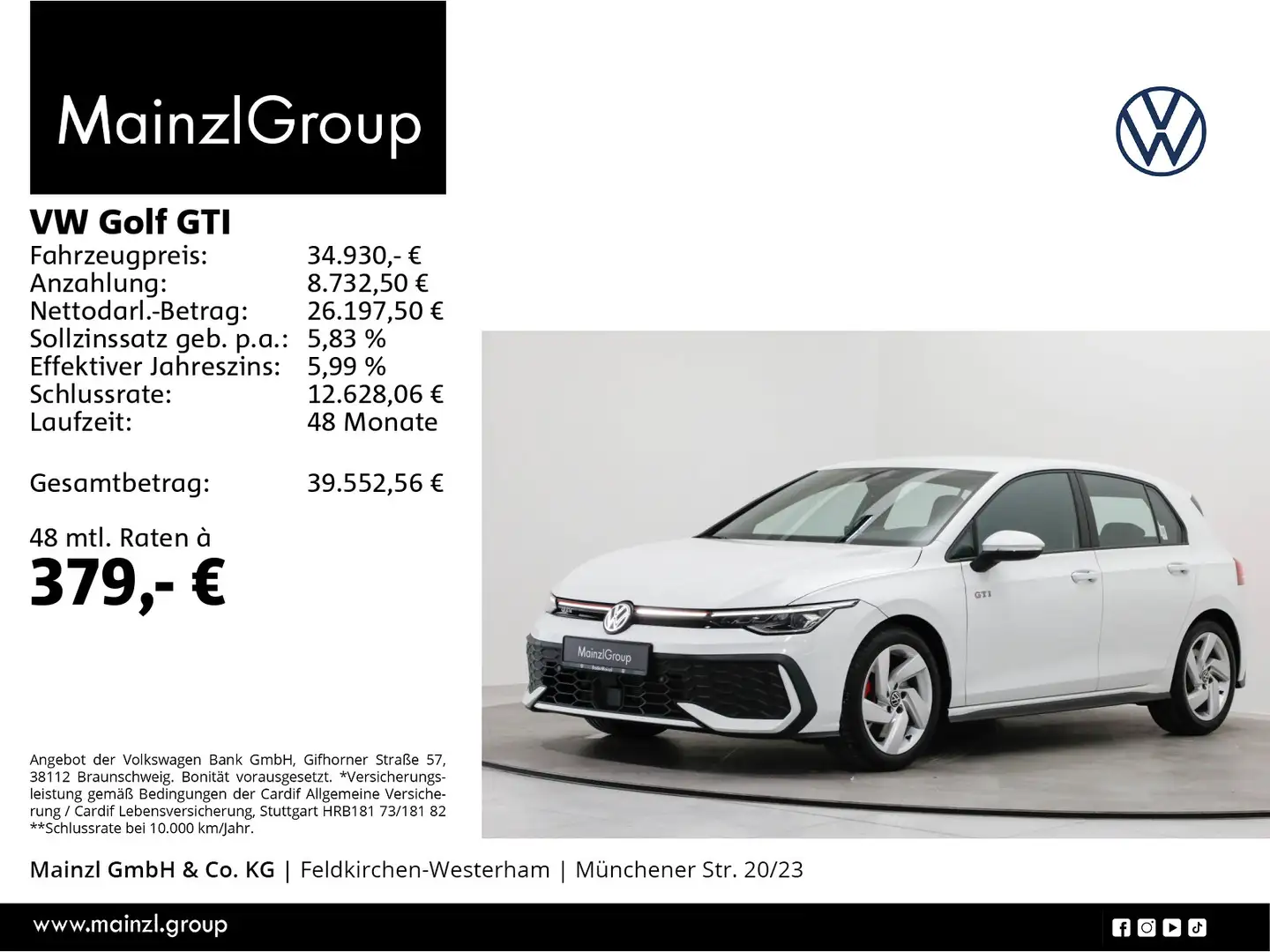 Volkswagen Golf GTI 2.0 TSI DSG ACC Virtual Kam. Weiß - 1