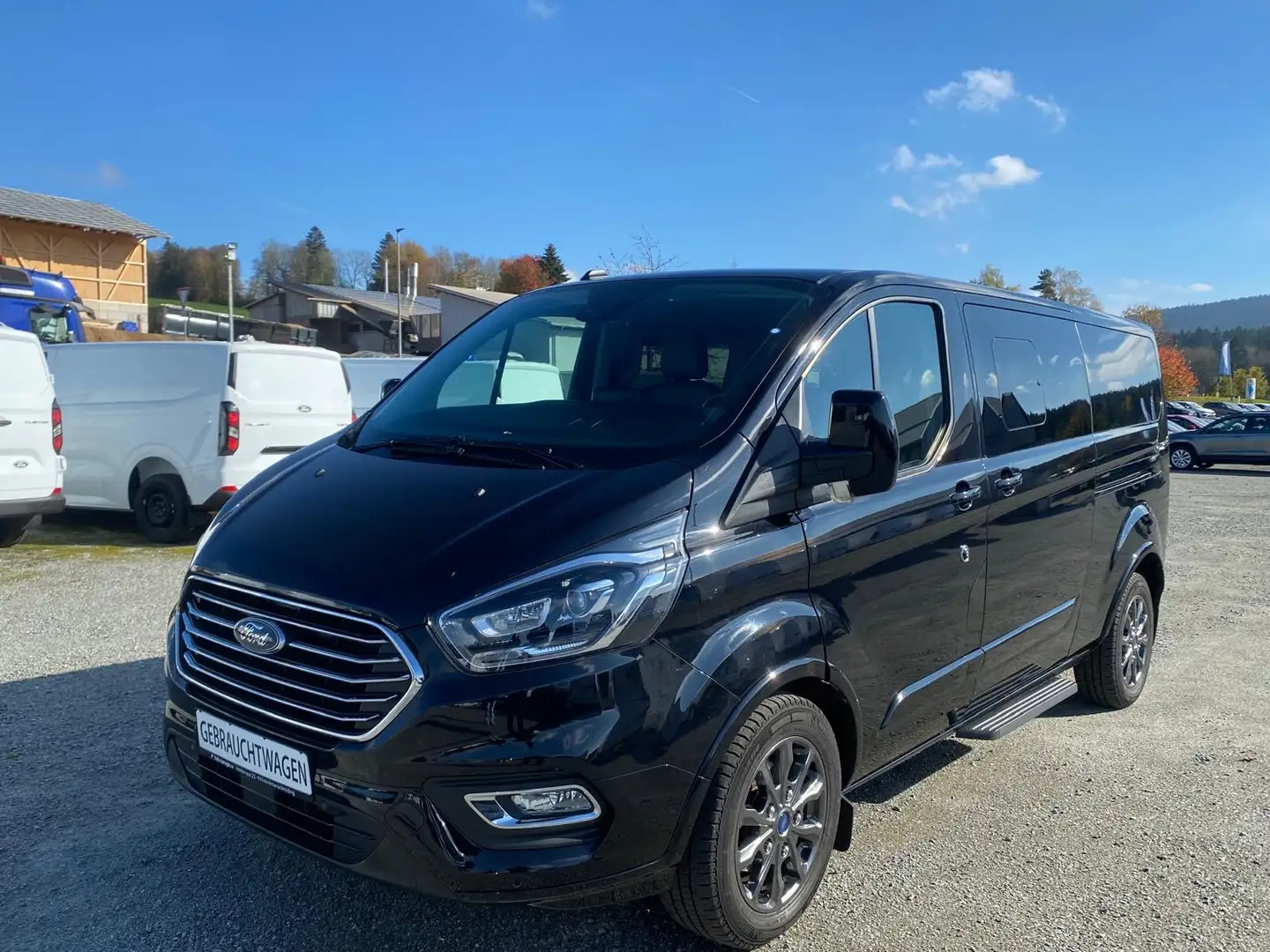 Ford Tourneo Custom L2 320 L2 320 Titanium 2.0 TDCi *NAVI*SHZ*PDC*Spur Zwart - 1