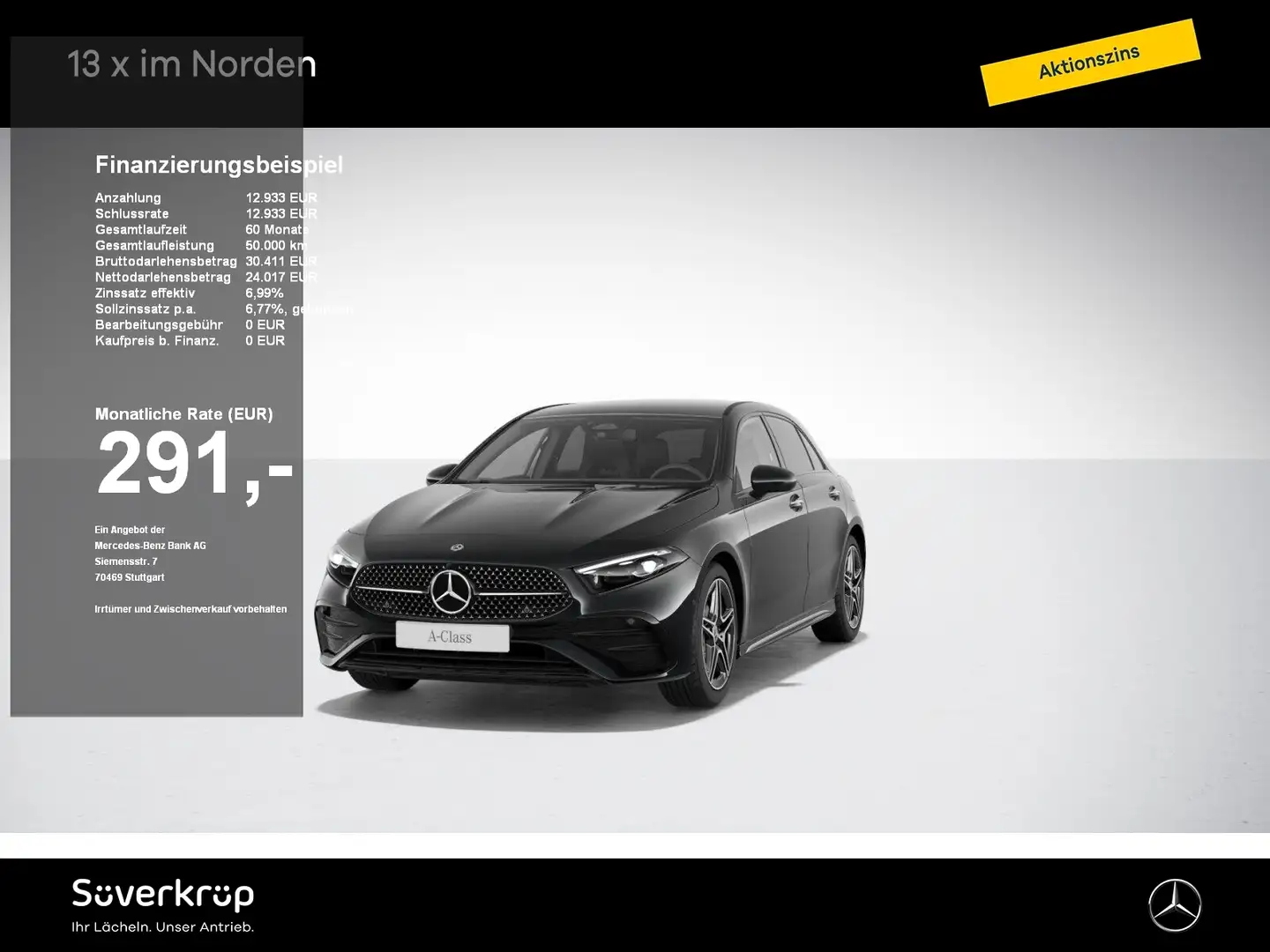 Mercedes-Benz A 200 AMG NIGHT KAMERA SPUR AHK PDC MULTI SHZ Noir - 1