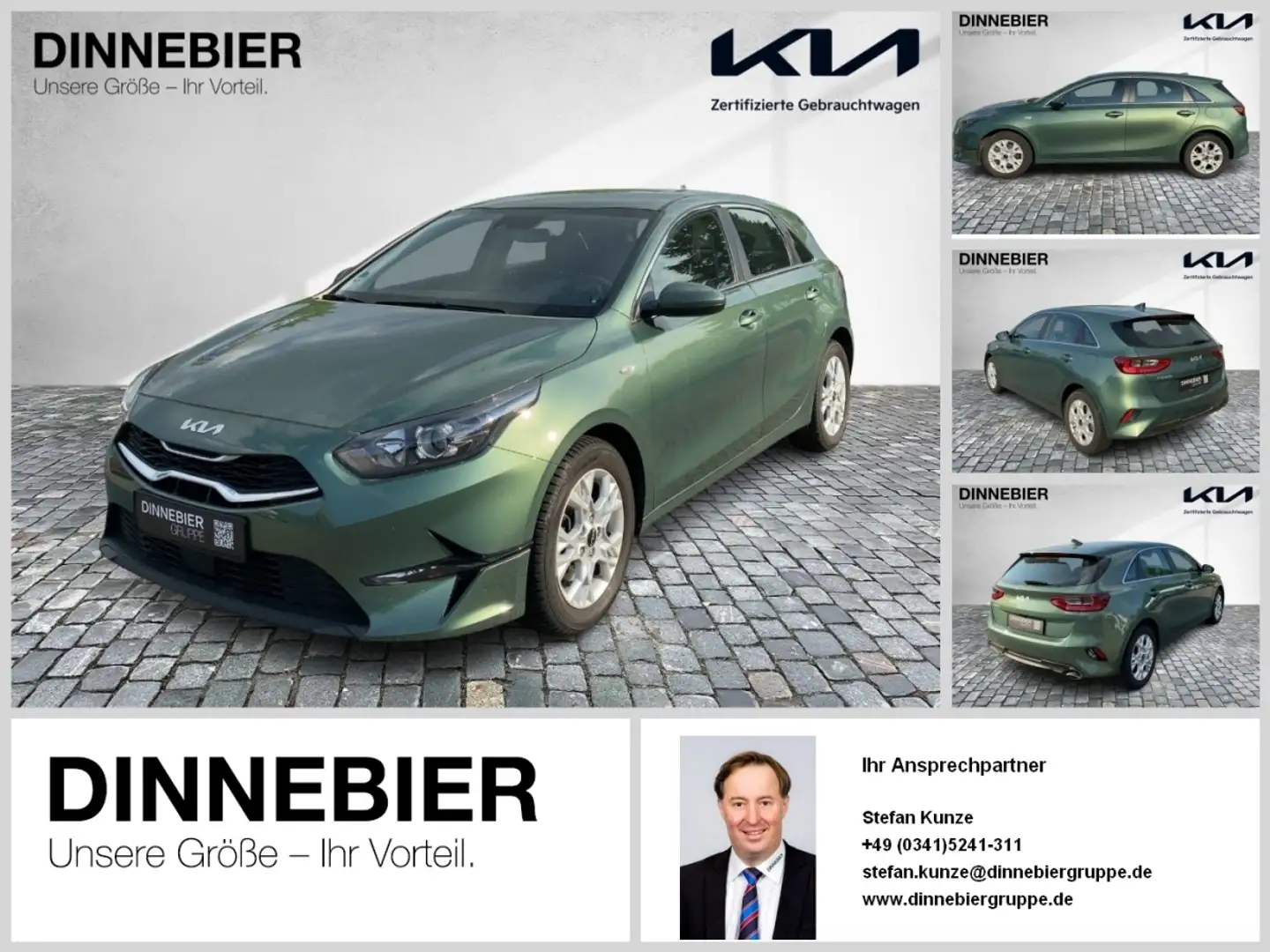 Kia Ceed / cee'd CEED 1.5T Vision Navi+Kamera+SHZ+Klimaautom. Grün - 1