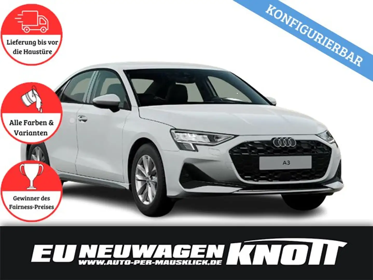 Audi A3 A3 30 TDI Limousine; FACELIFT 2024 Schwarz - 1