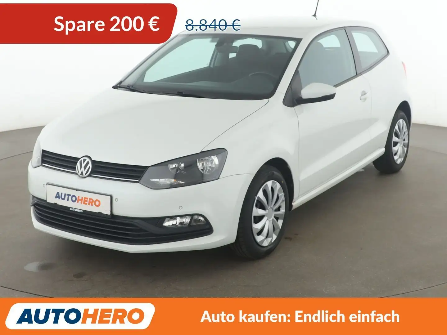 Volkswagen Polo 1.0 Trendline BMT*TEMPO*PDC*KLIMA* Weiß - 1