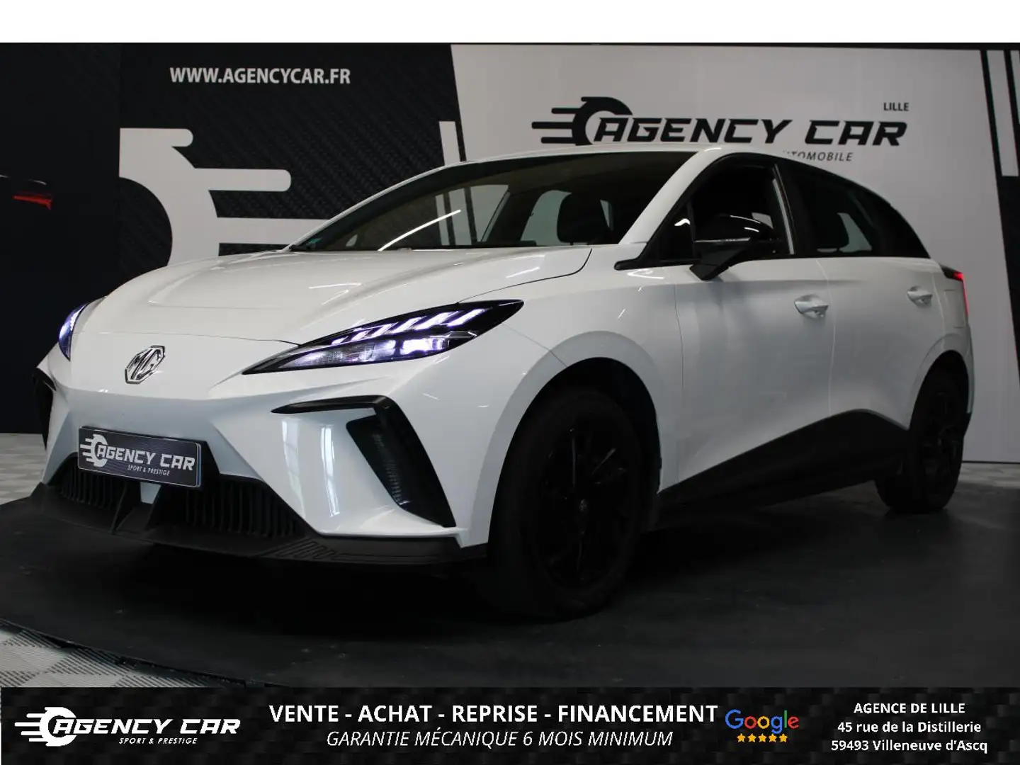 MG MG4 170 51 KWh Standard 1ère Main Suivi MG Parfait État Blanc - 1