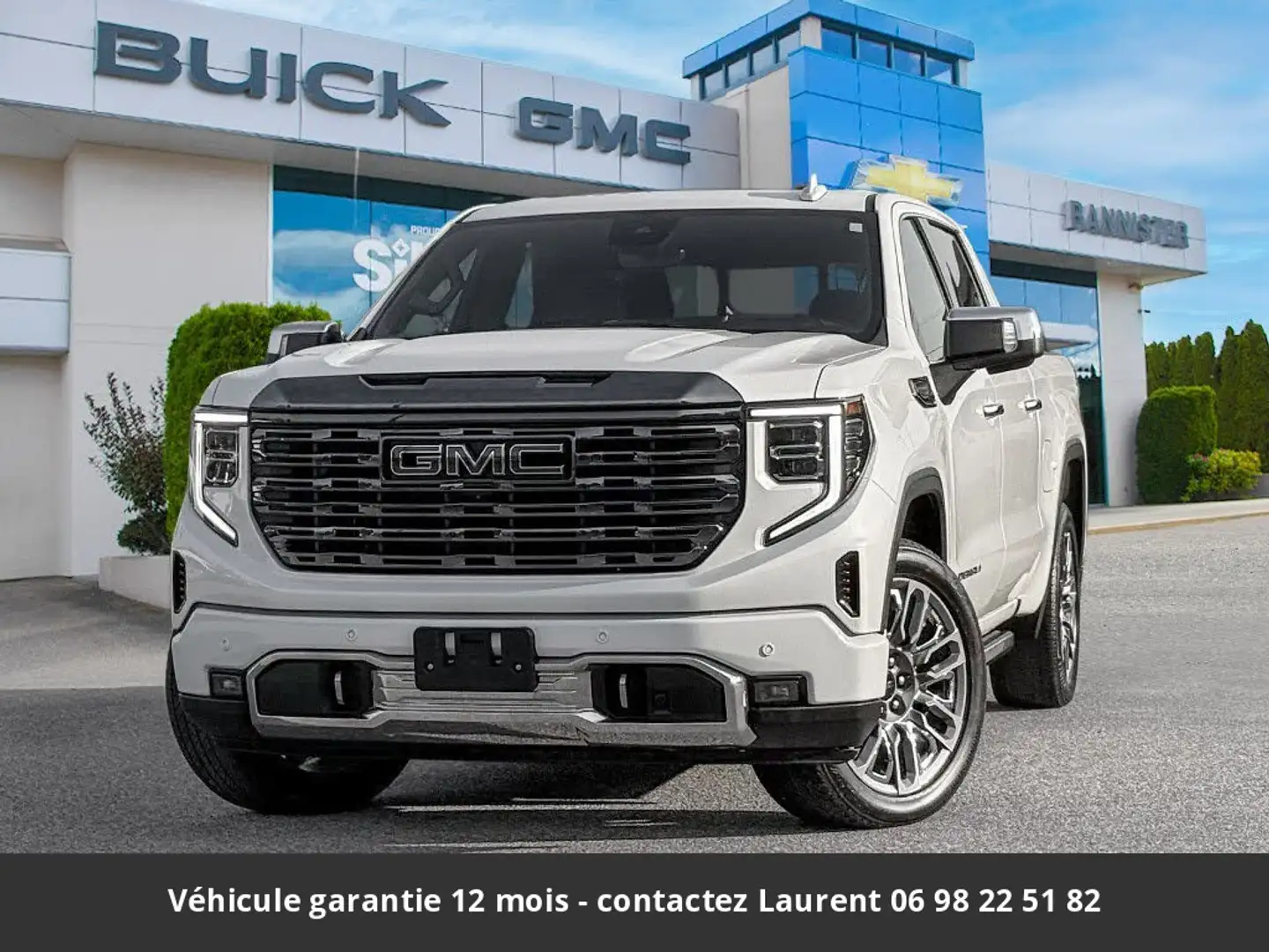 GMC Sierra Denali Ultimate 6.2l Crew Cab 4x4 Tout compris hors homologation 4500e Blanc - 1
