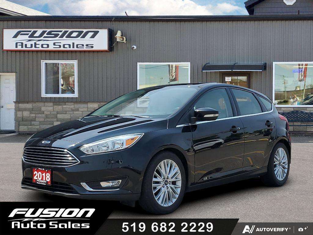 2018 Ford Focus Titanium-LEATHER-SUNROOF-NAV-REMOTE START-CAMERA