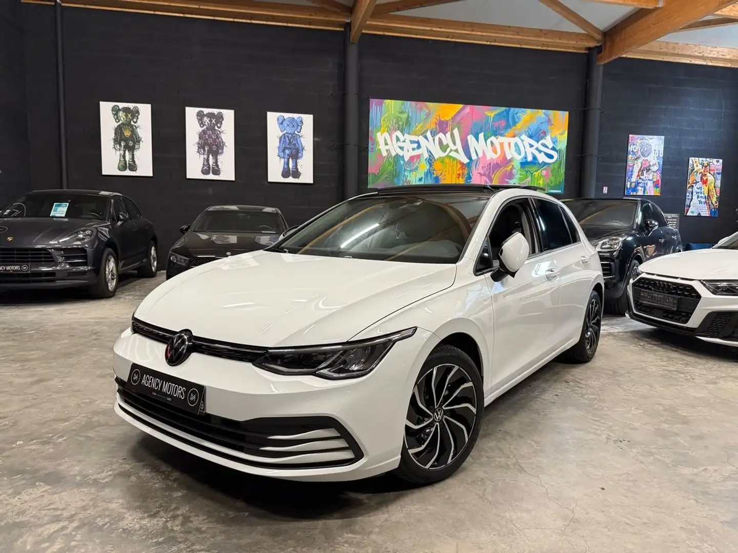 Volkswagen Golf 8 E-TSI 110 CH Match Life Plus *Toit Ouvrant* Blanc - 1