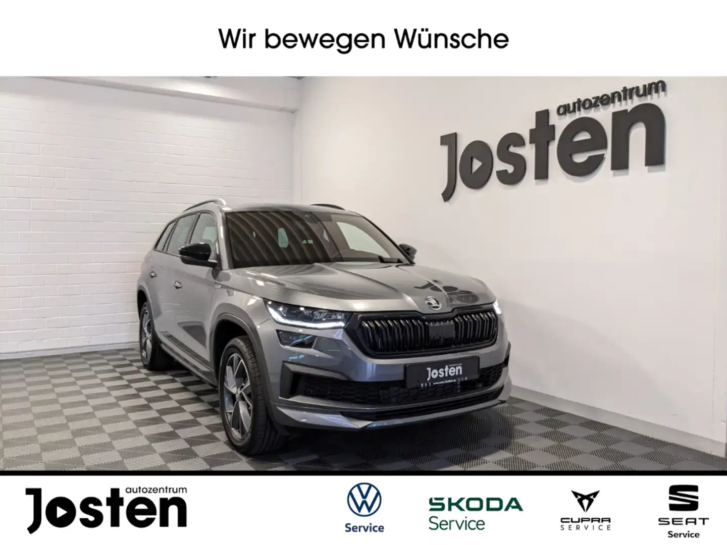 Skoda Kodiaq Sportline 2.0 TSI DSG 4X4 AHK CarPlay Grau - 1
