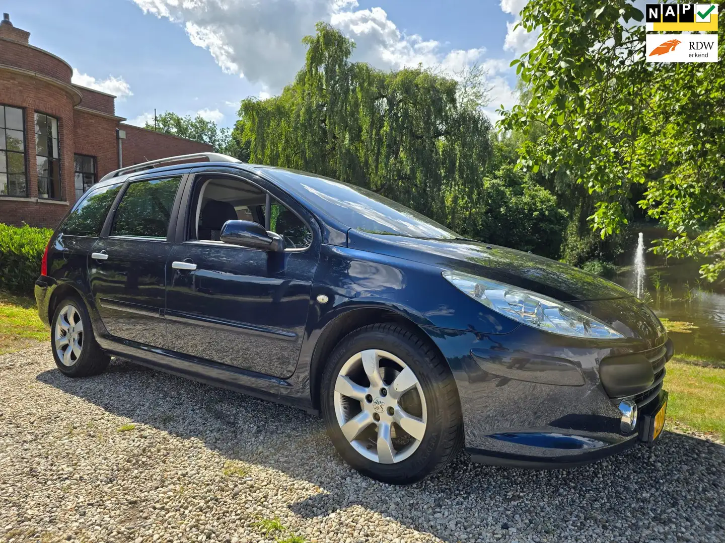 Peugeot 307 SW 1.6-16V premium 6-PERSOONS Blauw - 1