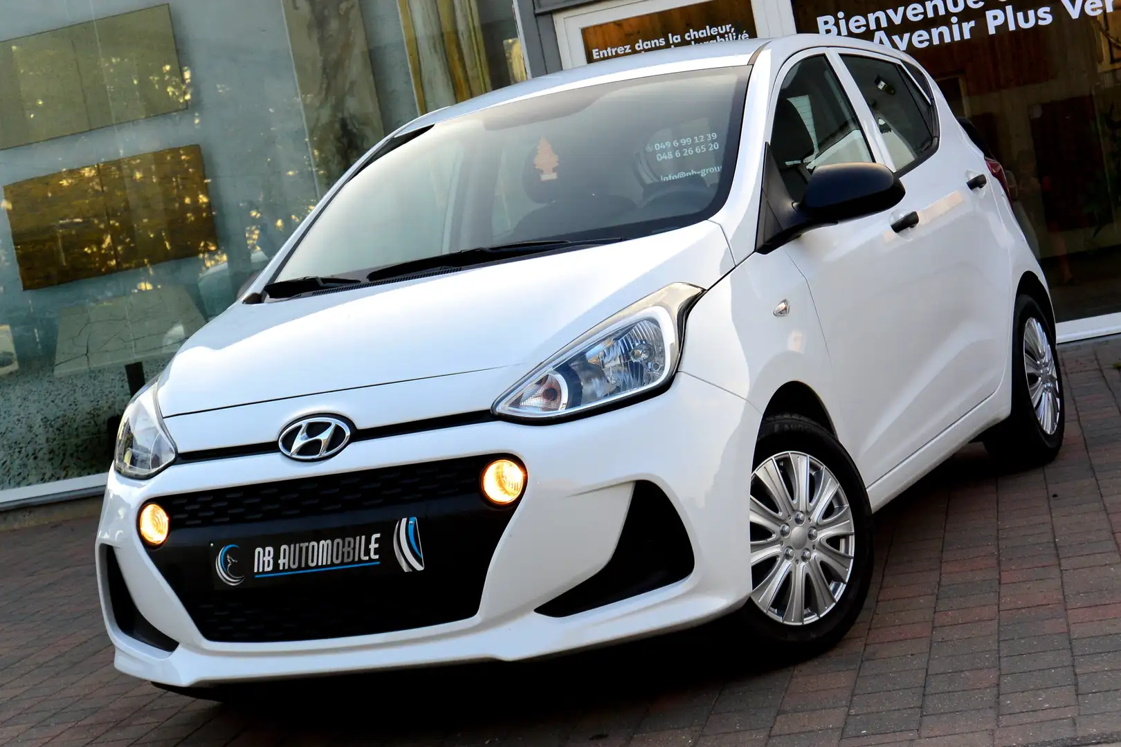 Hyundai i10 1.0i Air (EU6d-TEMP) * 43000 KM*AIRCO*USB*GARANTIE Blanc - 1