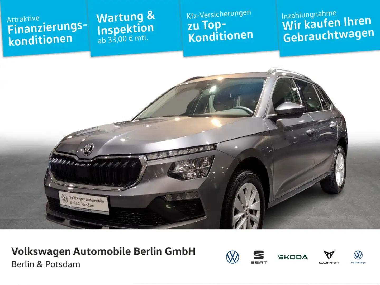 Skoda Kamiq 1.5TSI DSG Selection NAVI LED KAMERA Grau - 1