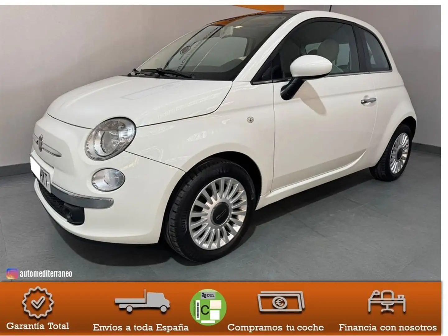 Fiat 500 1.2 Lounge Beige - 1