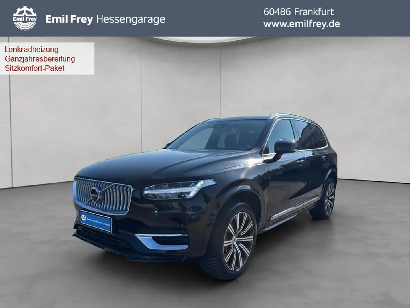 Volvo XC90 XC90 B5 AWD Plus-Bright 7S Glasd Standh 360° AHK Schwarz - 1