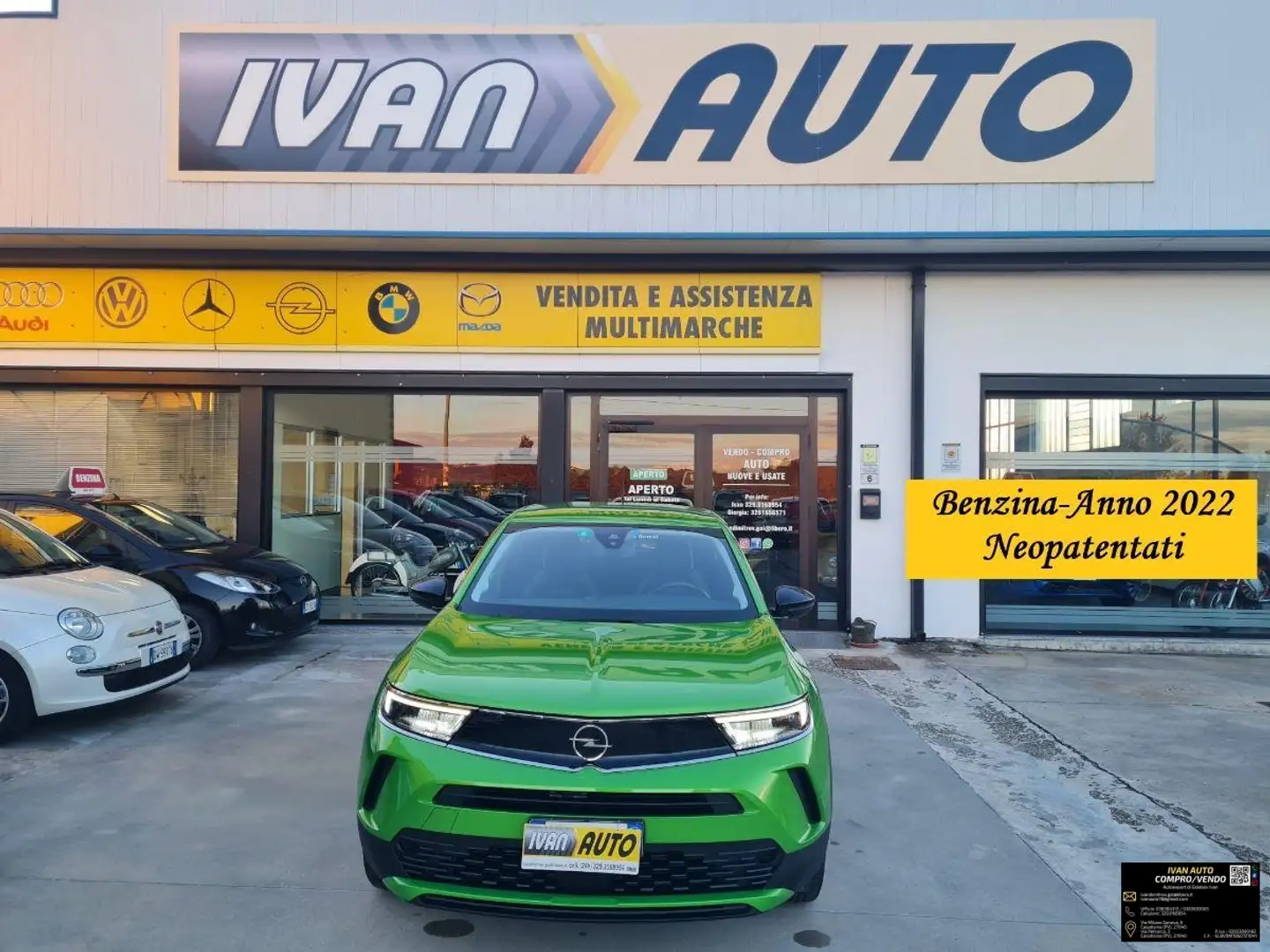Opel Mokka 1.2 Turbo Benzina-Neopatentati-Anno 2022 Verde - 1
