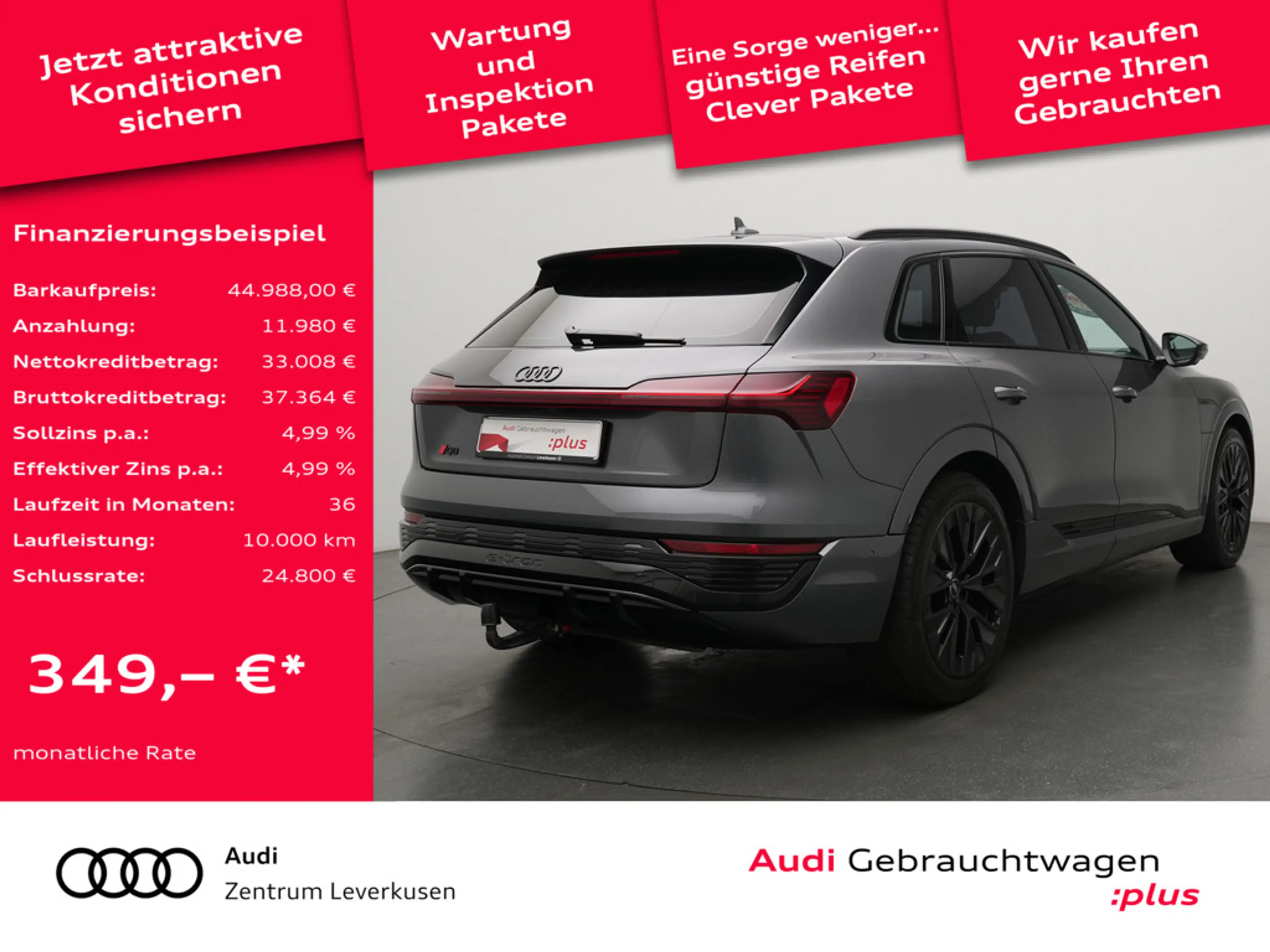 Audi Q8 e-tron S line PANO MATRIX AHK ACC LUFT LED — photo 2