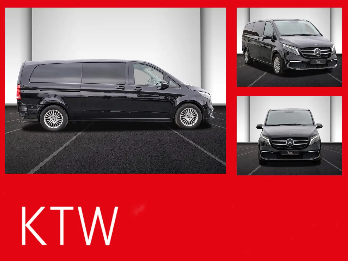 Mercedes-Benz V 300 Avantgarde Extralang,2xSchiebetür el.,AHK Schwarz - 1