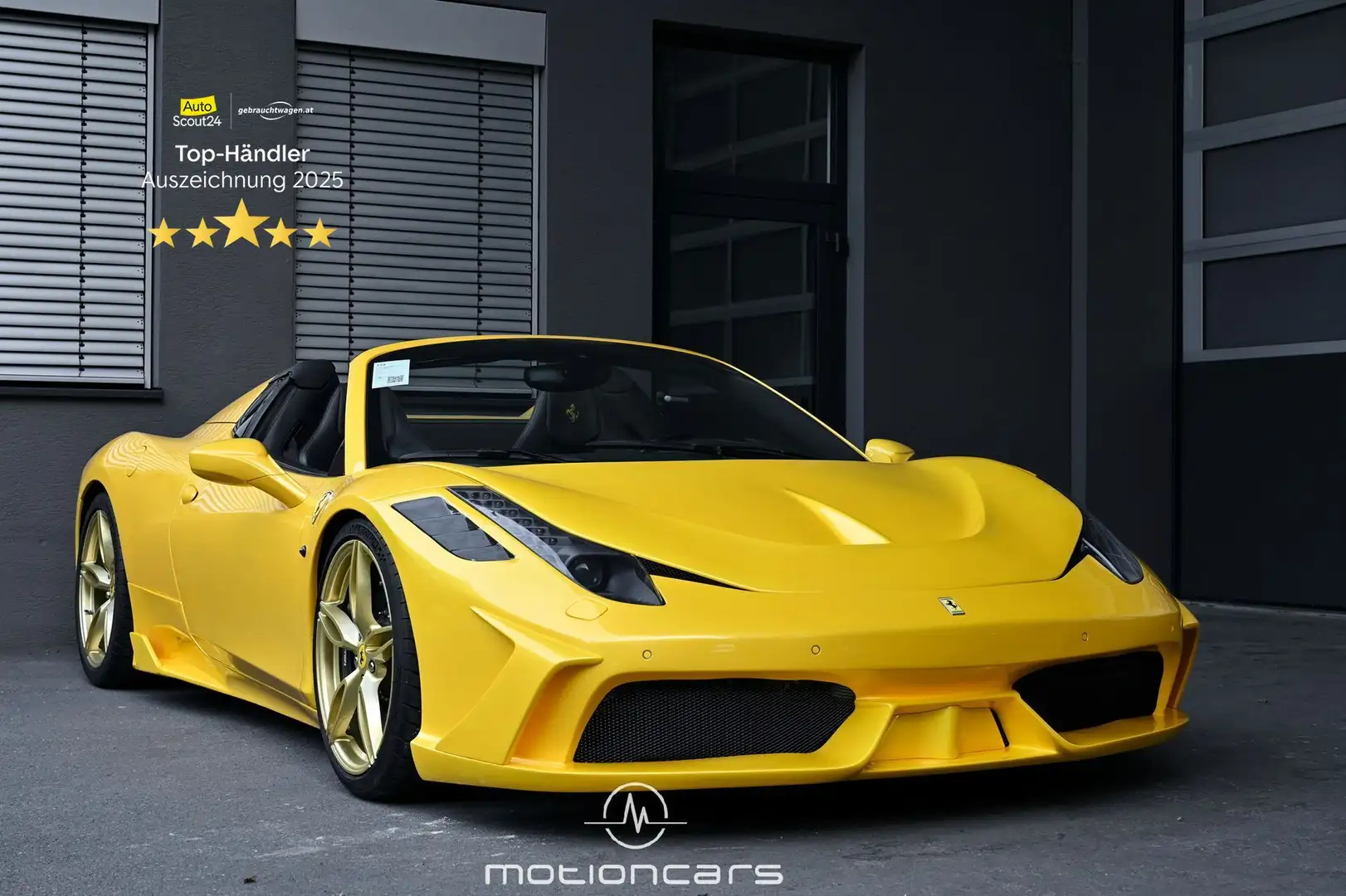 Ferrari 458 Aperta Spider EXP € 234.980,- Gelb - 1