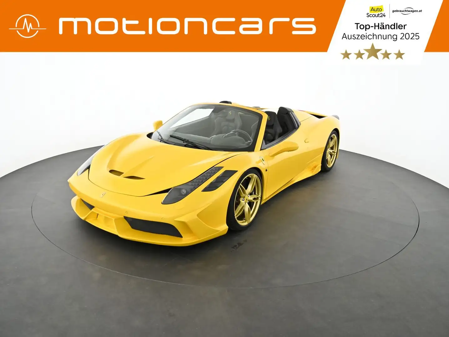 Ferrari 458 Aperta Spider EXP € 234.980,- Gelb - 1