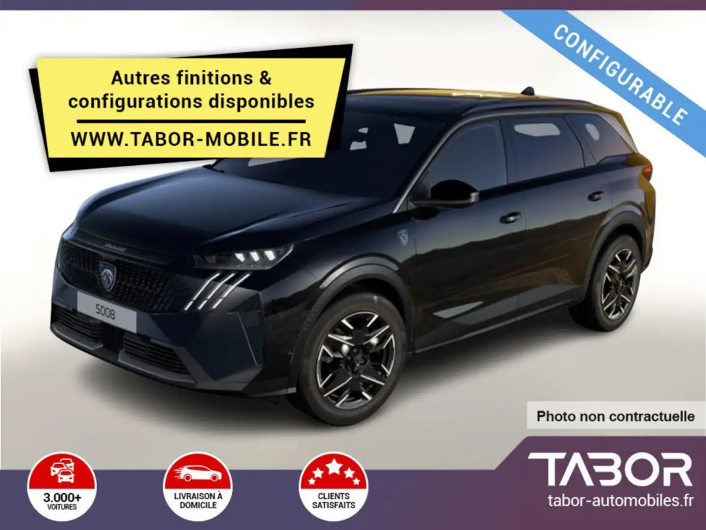 Peugeot 5008 1.2 Hybrid 145 GT 7S Matrix GPS Bleu - 1