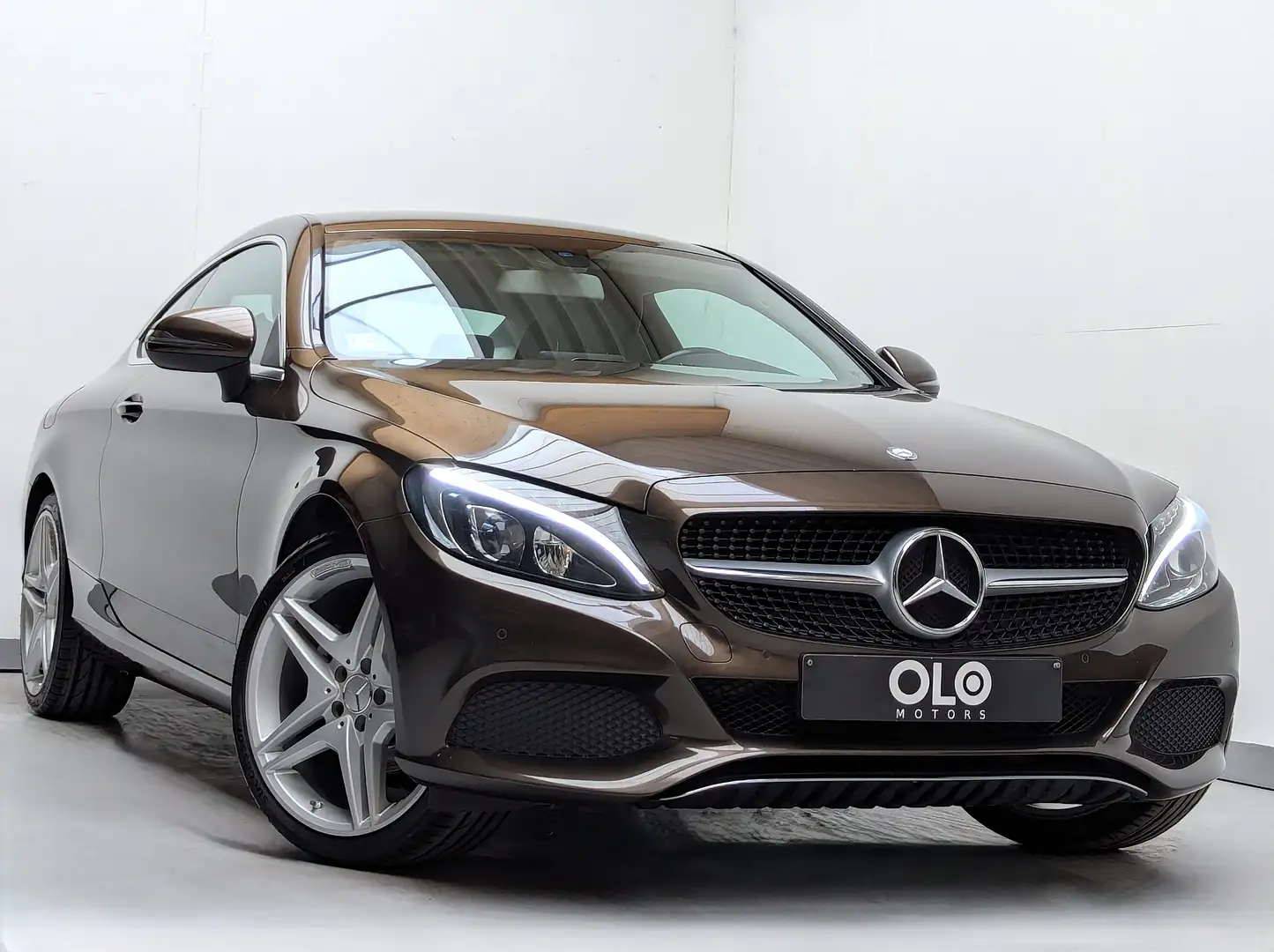 Mercedes-Benz C 200 C 200 Coupe -NAVI-CUIR-RADAR-CRUISE-JA AMG STYLING Brun - 1