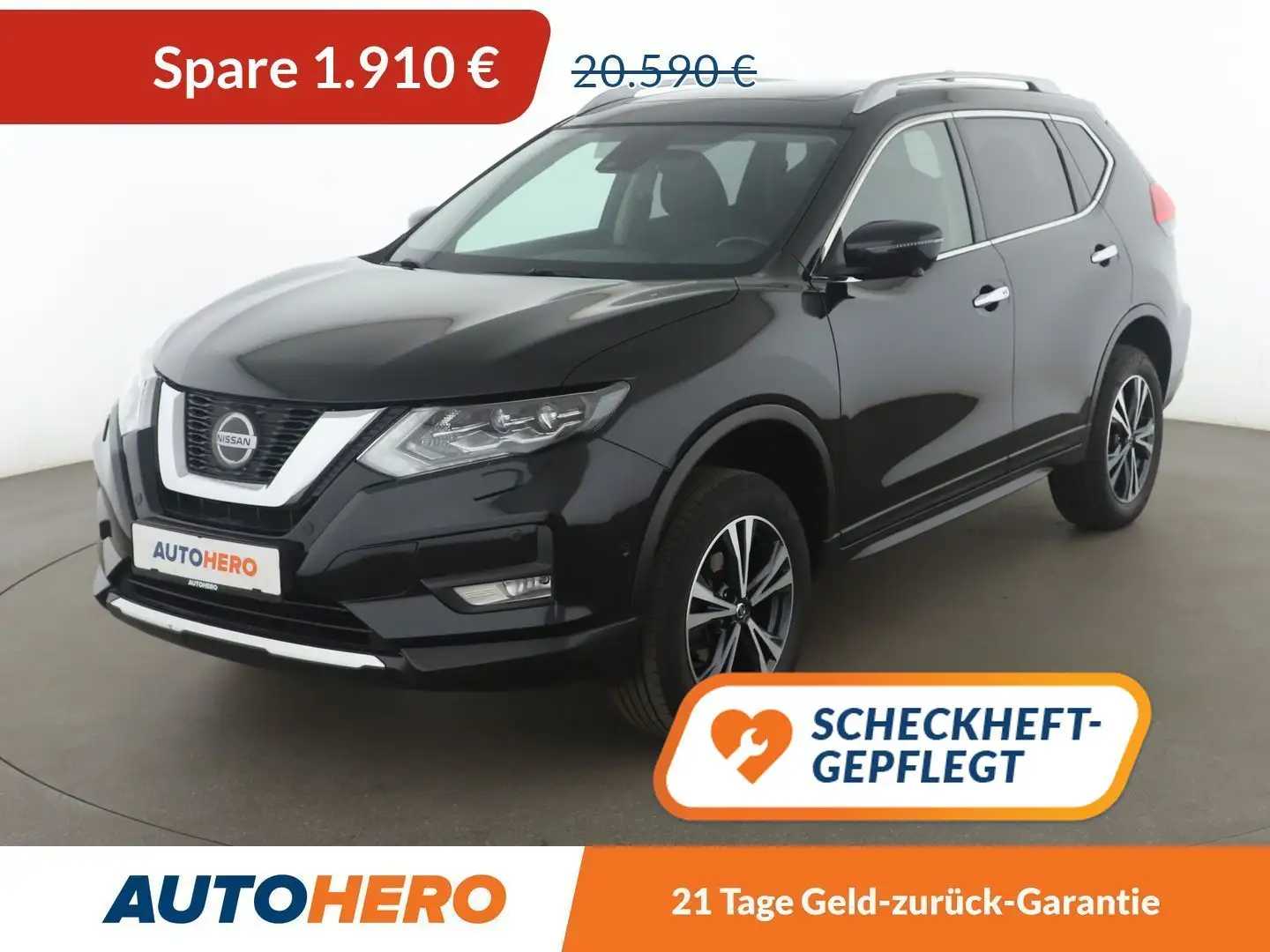 Nissan X-Trail 1.3 DIG-T N-Connecta Aut.*NAVI*LED*TEMPO*CAM*PDC* Noir - 1