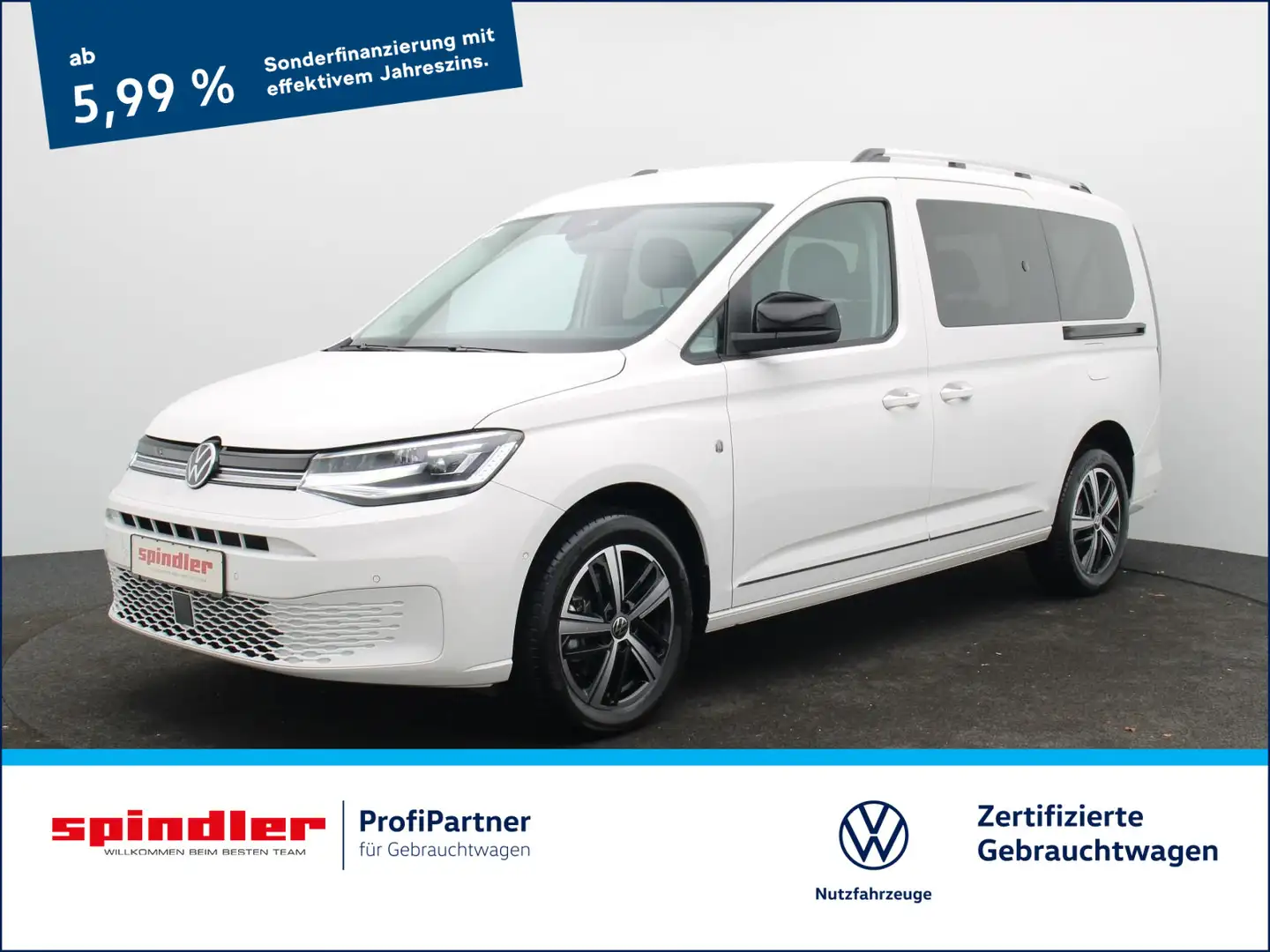 Volkswagen Caddy Style 1.5 TSI DSG / Navi, LED, ACC Weiß - 1